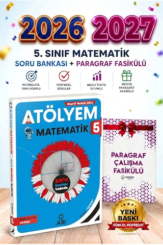 Arı Yayınları 5. Sınıf Matematik Atölyem 2027 Arı Yayınları 5. Sınıf Matematik Atölyem 2027