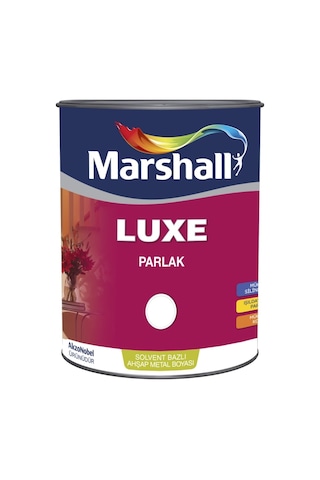 Marshall Luxe Parlak Yağlı Boya-3.75 Lt=5 Kg-Ahşap-Demir-Plastik
