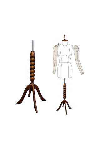 Dikiş Seti Seyyar Kollu 36 Beden İğne Batan Terzi Prova Mankeni