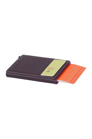 Walsmart Cover Clip Floater Akıllı Mekanizmalı Deri Cüzdan Mor