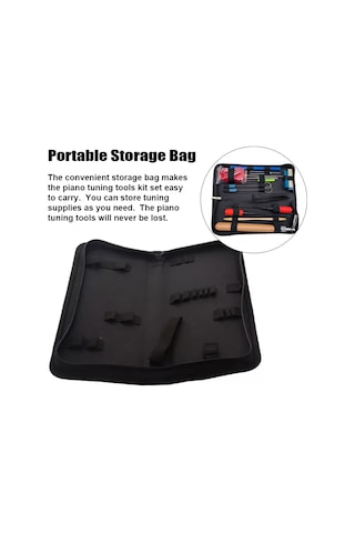 Profesyonel Piyano Akort Seti 16 Parça Piyano Akort Alet Seti Akort Anahtarı Kolu Keçe Piyano Tamir Aksesuarları Dahil