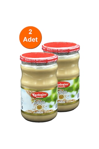 Kardeşler %100 Susamdan Tahin Cam Kavanoz 2 x 600 G