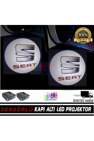 Seat Araçlar Için Pilli Yapıştırmalı Kapı Altı Led Logo (488661200)