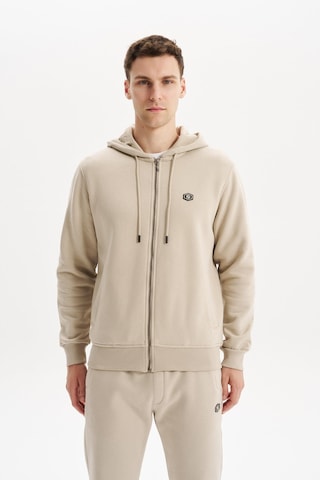 AR-MA Arma Erkek Sweatshirt Büyük Beden 3 İplik Kalın Kumaş Kapüşonlu Fermuarlı Cepli %70 Pamuk %30 Polyester K30324801502 Bej