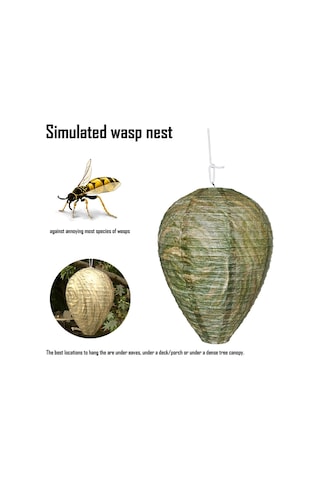 Homyl 3 Adet Wasp Nest Decoy Arı Jasper-su-geçirmez