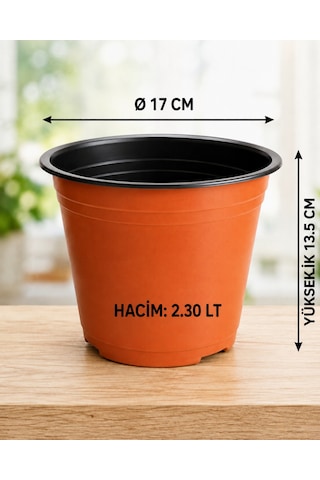 Üretim Saksısı 200 Adet 17 Cm Thermoform Saksı
