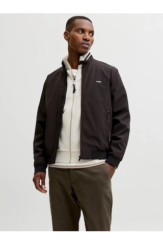 Jack&jones Jprblubrad Erkek Bomber Ceket 12273393 Siyah - Kırmızı