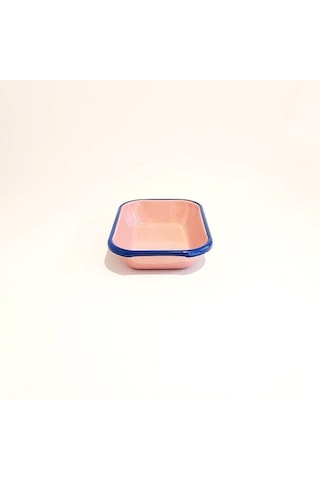 Emaye Meze Tabağı G. Kurusu Kobalt 17 X 12 Cm Pembe