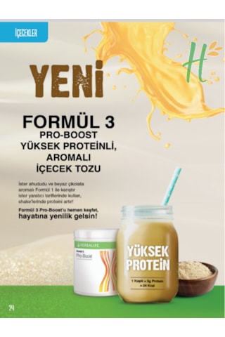 Herbalife Pro Boost Ekstra Protein Desteği İçin Nötr Aromalı Toz Vanilya