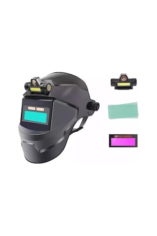 Yifomall "güneş Enerjili Otomatik Kararan Kaynak Maskesi - 9-13 Ayarlanabilir Gölgeleme, Geniş Görüş Alanı, Çift Lensli"