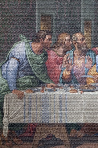 Harita Sepeti Duvar Örtüsü Halısı Son Akşam Yemeği Leonardo Da Vinci Kaliteli Kanvas Kumaş-4066-65 X 40