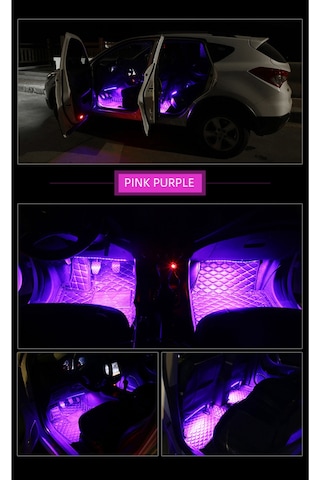 Renault Megane 2 Sese Duyarlı Ayak Altı Led Aydınlatma Kumandalı Rgb