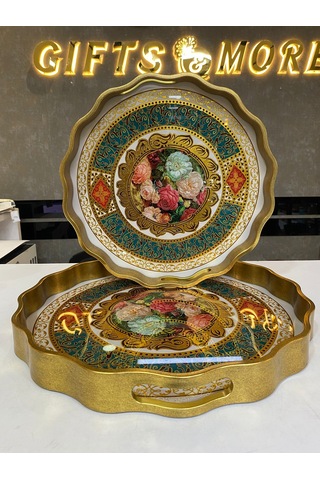 Yuvarlak Tepsi Byk Çok Renkli