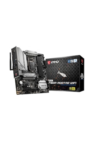 MSI MAG B460M Mortar Wi-Fi Intel B460 2933 MHz DDR4 Soket 1200 mATX Anakart