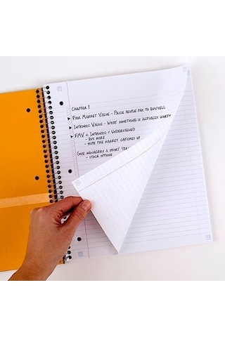Five Star Spiral Defterler + Çalışma Uygulaması, 2&apos Li Paket, 5 Konu, Kolej Çizgili Kağıt, 200 Yaprak, Mürekkep Kanaması İle Savaşır, Suya Dayanıklı Kapak, Siyah, Yeşil 820190 103 Ivory