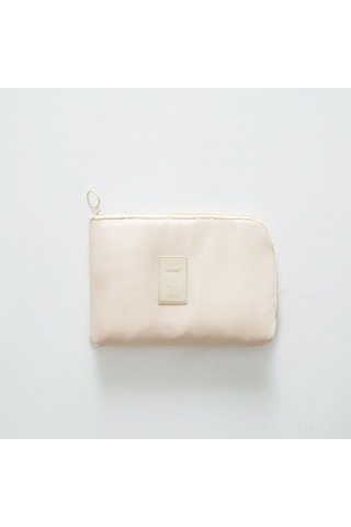 Suofeng Rehberlikli Seyahat Dijital Aletleri Çantası - Su Geçirmez Büyük Kapasiteli Şarj Cihazı, Kablolar, Kulaklık Saklama Çantası Bej