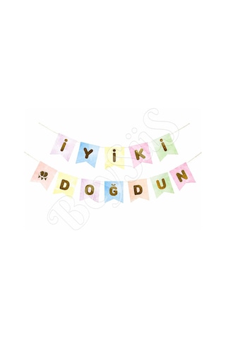 İyiki Doğdun Banner Makaron Tüm Yaşlar