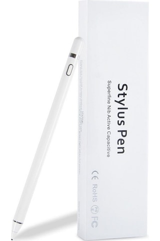 Asia Üniversal Stylus Pen Dokunmatik Kalem Apple Uyumlu iOS +androıd Kalem Beyaz