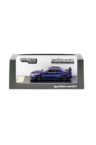 Ignition Model 1/64 Nismo R34 Gt-r Z-tune Purple Metallic Tarmac Special Edition Ig3839