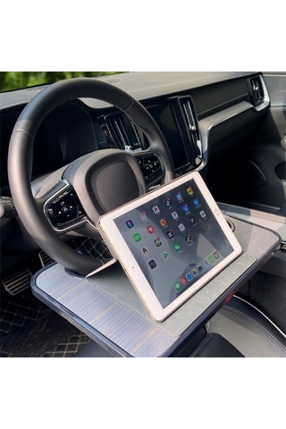 Cbtx Global Direksiyon Abs Masası Dizüstü Bilgisayar Tablet  Araba Direksiyon Tepsisi - Kahverengi+ahşap Doku