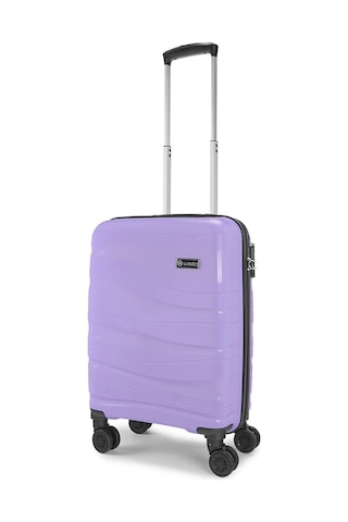 Wexta Wx-pp10 Dalgalı Lila Kabin Boy Polipropılen Valiz Lila