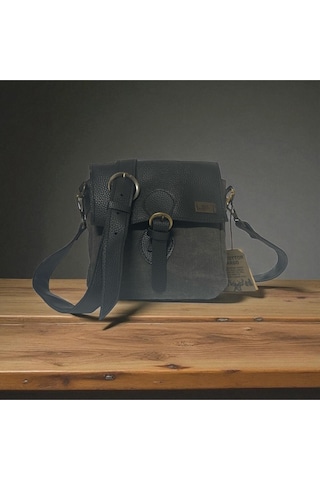 Old Cotton Cargo Kaliteli Su Geçirmez Unisex Küçük Kanvas Günlük Postacı Çantası 20 Cm X 20 Cm Siyah