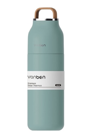 Yystore Taşınabilir Termos Bardak Basit Kahve Fincanı Sıcak Ve Soğuk İçin Evrensel Yeşil