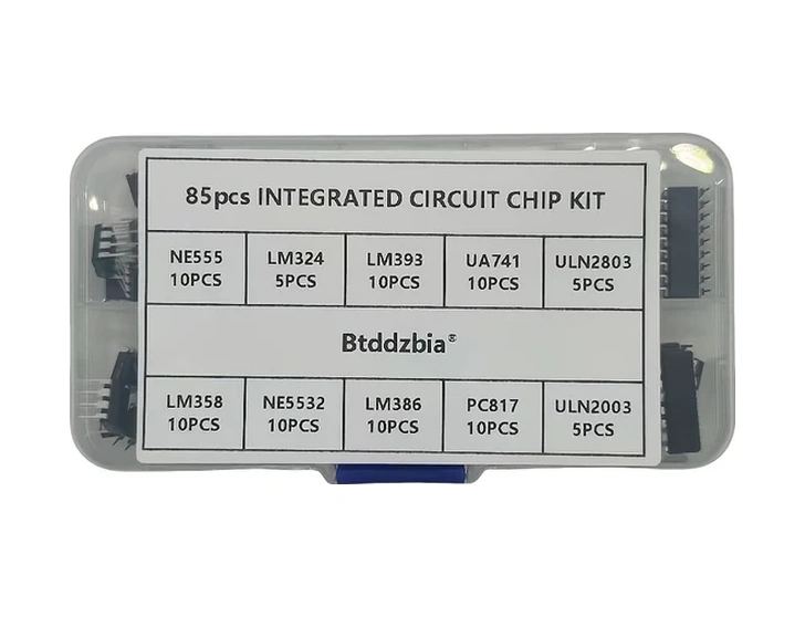 Wangxi 85 Parça Entegre Devre Kiti 10 Farklı Ic Çipi Elektronik Tamir Seti