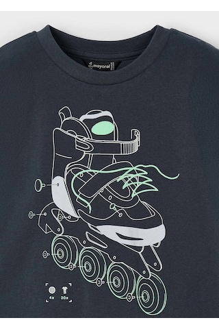 Mayoral Erkek Çocuk Fosforlu T-shirt 3037m Antrasit