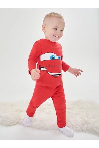 Mami-kids Uzun Kollu Yenidoğan Bebek Pijaması 351301715 Kırmızı