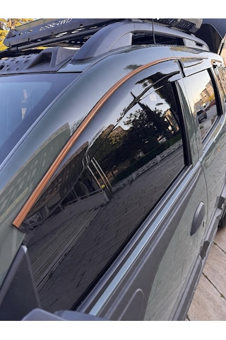 Renault 12 Toros Binek Cam Rüzgarlığı Kahverengi Kromlu 4-lü