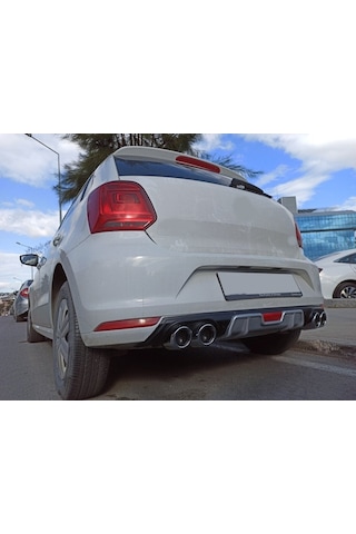 Vw polo 6r arka tampon difüzörü 4 çıkış 2009+