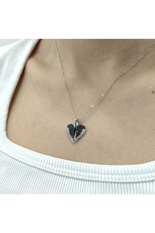 Chavin Kalbimdesin Aşkın Kanatları Gümüş Kolye et58by