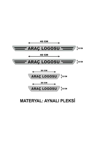 Citroen Berlingo İle Uyumlu Kapı Eşiği Koruyucu Ön - Arka 4'lü Set