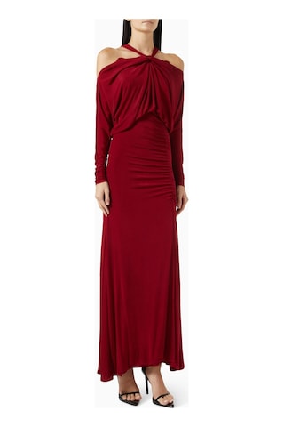 Ac By Aanchal Chanda Off - Shoulder Slit Elbise, Lüks Ve Zamansız Şıklık Kırmızı