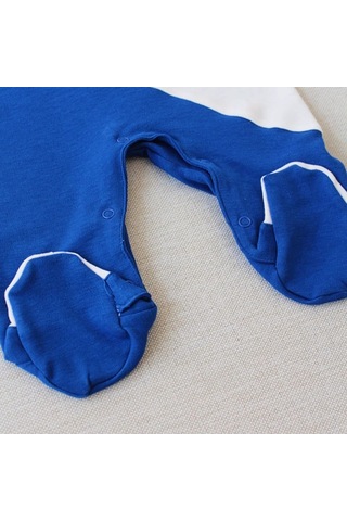 Candar Lucky Baby Es Çizgi Boy Nakışlı Şapkalı Erkek Bebek Tulumu 0-3 Ve 3-6 Ay Lacivert