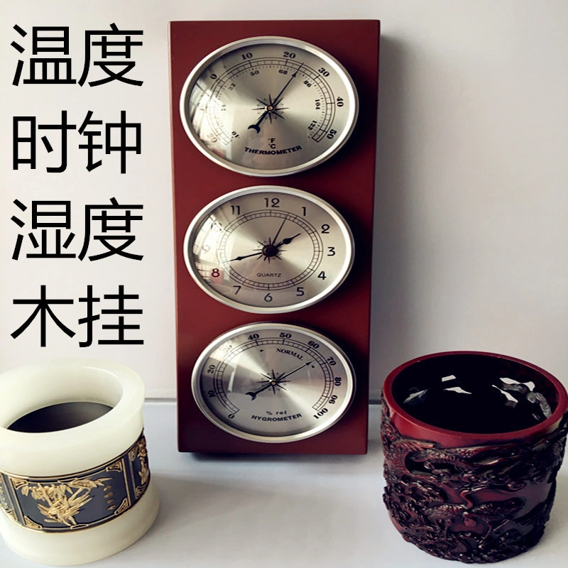 Moveevo 132mm Mekanik İki Metal Termometre, İlaç Deposu Ve Atölyeler İçin Basit Kullanımlı Nem Ve Sıcaklık Ölçer