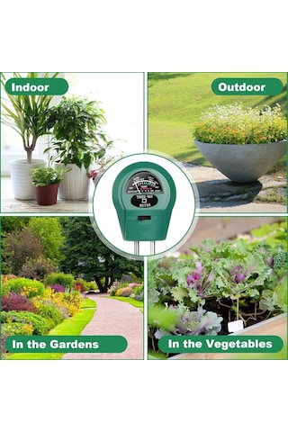 Wellhise 3'ü 1 Arada Nem Işık Toprak Ph Test Cihazı