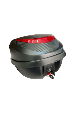 Motosiklet Arka Çanta 32 Litre Carbon Desen Sırt Dayama Pedi