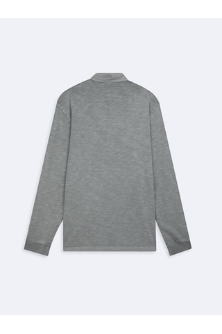 LTB Kısa Kollu Faded Fabric Gri Sweatshırt