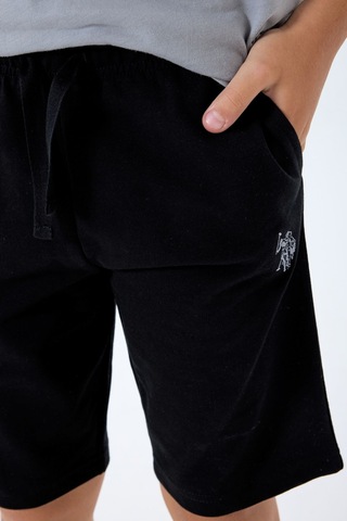 U.s. Polo Assn. Erkek Çocuk Gri Bermuda Takım Us2427-c-v2 Gri