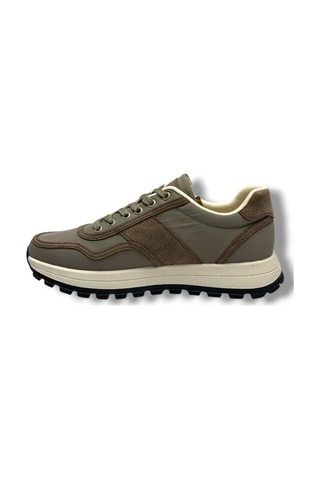 Ryt 26ym Med-26 Keten Anatomik Taban Erkek Sneaker Zeytin Bej Yeşil