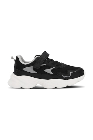 Slazenger PARIS Çocuk Cırt Cırtlı Siyah Sneaker