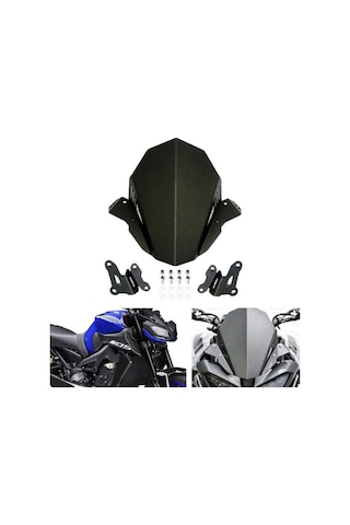 Motosiklet Alüminyum Cnc Rüzgar Siperlik Mt09-fz09 2017/20 Uyumlu Bağlantı Aparatlı Motor Rüzgarlık Çok Renkli
