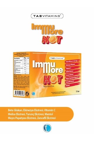 Tabvitamins Immumore Hot 12 Şase