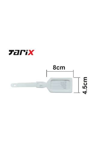 Tarix 4 Adet Kırmızı Valiz Kemeri + 2 Adet Beyaz Valiz Etiketi Kırmızı