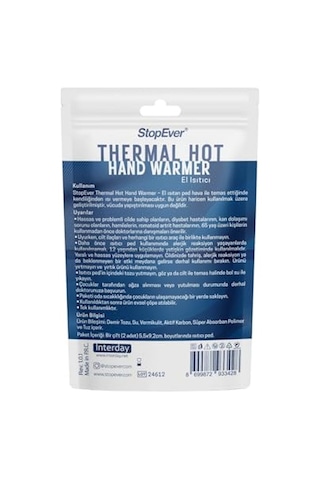 Stopever Thermal Hot El Isıtıcı