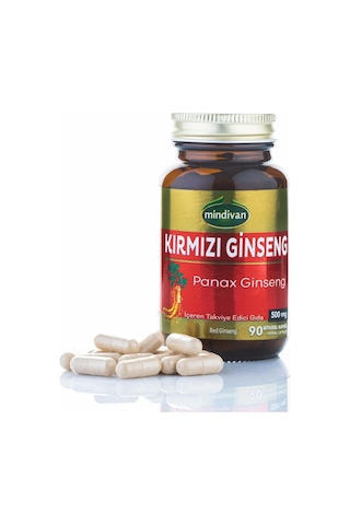 Mindivan Kırmızı Ginseng Extractı 90 Kapsül 500 MG