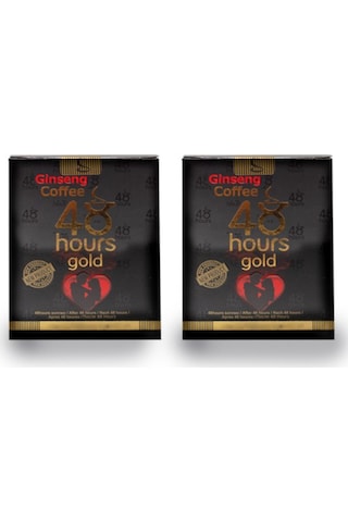 2 Adet 48 Hours Gold Ginseng Çikolata Ginseng Kahve Set