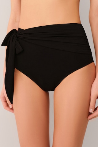 Suwen Yüksek Bel Bağcıklı Bikini Alt Sbn26120012 Siyah